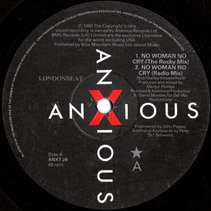 Londonbeat : No Woman No Cry 12" Remix (12")