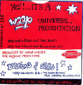 The Higsons : Push Out The Boat! (7")