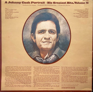 Johnny Cash : A Johnny Cash Portrait (His Greatest Hits, Volume II) (LP, Comp)
