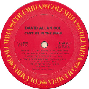 David Allan Coe : Castles In The Sand (LP, Album)
