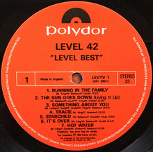 Load image into Gallery viewer, Level 42 : Level Best (LP, Album, Comp, Glo)
