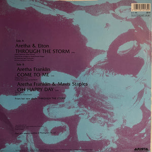 Aretha Franklin & Elton John : Through The Storm (12", Single)