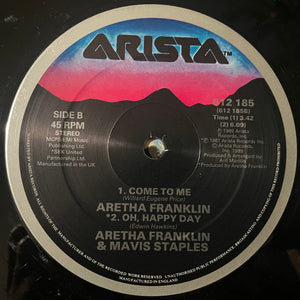 Aretha Franklin & Elton John : Through The Storm (12", Single)