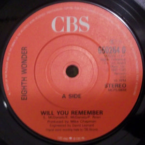 Eighth Wonder : Will You Remember (7", Ltd)