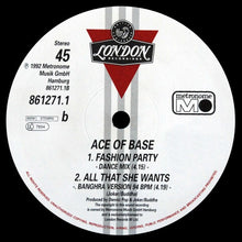 Load image into Gallery viewer, Ace Of Base : All That She Wants (12&quot;, Single)
