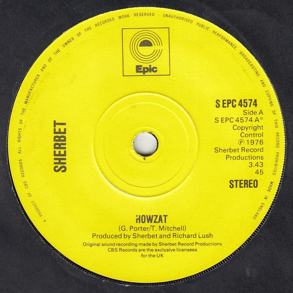 Sherbet : Howzat (7