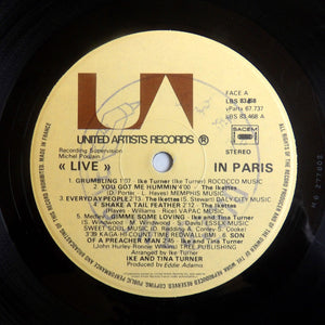 Ike & Tina Turner : Live In Paris (2xLP, Album, RE, Gat)