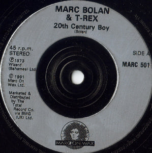 Marc Bolan and T-Rex* : 20th Century Boy (7", Single, RE, Inj)