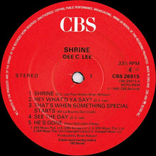 Load image into Gallery viewer, Dee C. Lee : Shrine (LP, Album)
