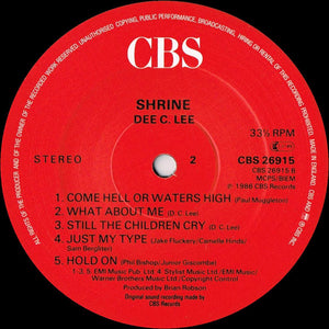Dee C. Lee : Shrine (LP, Album)