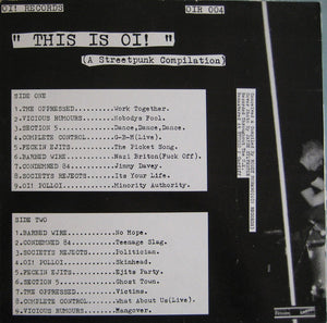 Various : This Is Oi! (A Streetpunk Compilation) (LP, Comp)