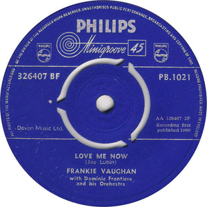 Frankie Vaughan : I Was A Fool (7")