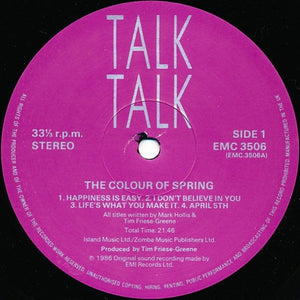 Talk Talk : The Colour Of Spring (LP, Album, EMI)