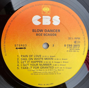Boz Scaggs : Slow Dancer (LP, Album, RP)