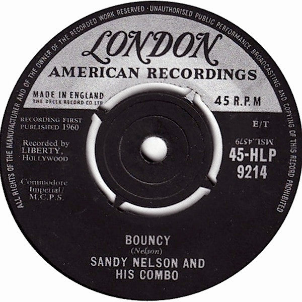 Sandy Nelson : I'm Walkin' / Bouncy (7