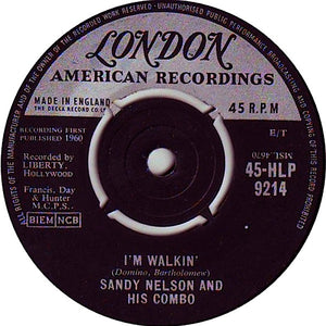 Sandy Nelson : I'm Walkin' / Bouncy (7", Single)