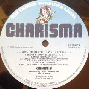 Genesis : ...And Then There Were Three... (LP, Album, RP, Blu)