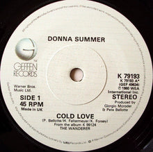 Load image into Gallery viewer, Donna Summer : Cold Love (7&quot;, Single)
