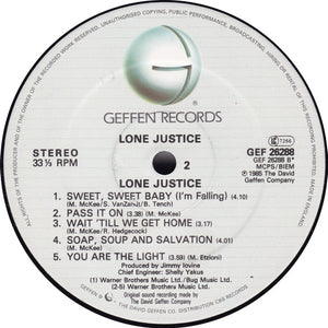 Lone Justice : Lone Justice (LP, Album)
