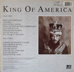 The Costello Show Featuring The Attractions And The Confederates : King Of America (LP, Album, Bas)