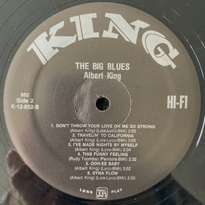 Albert King : The Big Blues (LP, Album, RE)