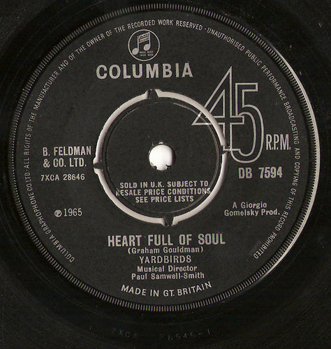 Yardbirds* : Heart Full Of Soul (7