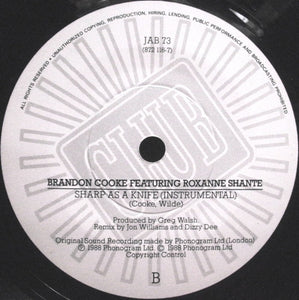 Brandon Cooke Featuring Roxanne Shanté : Sharp As A Knife (7")