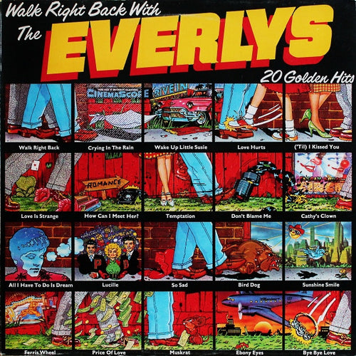 Everly Brothers : Walk Right Back With The Everlys (20 Golden Hits) (LP, Comp)