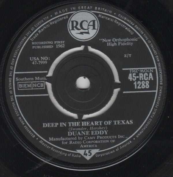 Duane Eddy : Deep In The Heart Of Texas (7