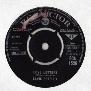 Elvis Presley : Love Letters (7")