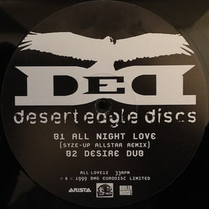 Desert Eagle Discs : All Night Love (12", Promo)