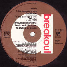 Load image into Gallery viewer, Arthur Baker And The Backbeat Disciples Featuring Al Green : The Message Is Love (12&quot;)
