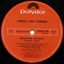 Load image into Gallery viewer, Carol Lynn Townes : Believe In The Beat (12&quot;, Single)
