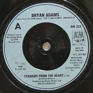 Bryan Adams : Straight From The Heart (2x7", Single, Ltd)