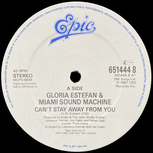 Miami Sound Machine : Can't Stay Away From You (12", Single, RE)