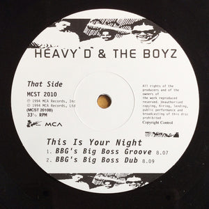 Heavy D. & The Boyz : This Is Your Night (12", Single)