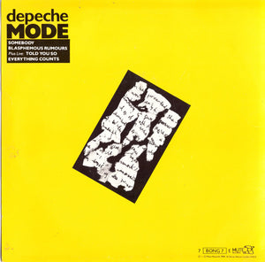 Depeche Mode : Blasphemous Rumours / Somebody (7", EP, Single)