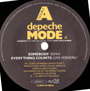 Depeche Mode : Blasphemous Rumours / Somebody (7", EP, Single)