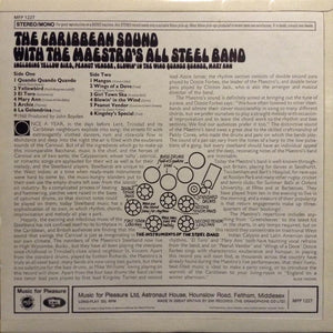 The Maestro's All Steel Band : The Caribbean Sound (LP, Album)