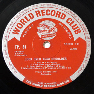 Frank Sinatra : Look Over Your Shoulder (LP, Comp)