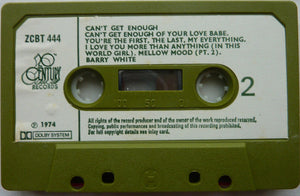 Barry White : Can't Get Enough (Cass, Album, H L)