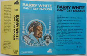 Barry White : Can't Get Enough (Cass, Album, H L)