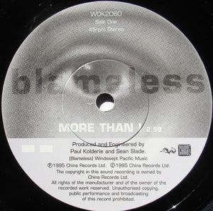 Blameless : More Than I (7")