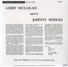 Load image into Gallery viewer, Gerry Mulligan Meets Johnny Hodges : Gerry Mulligan Meets Johnny Hodges (CD, Album, Ltd, RE, RM)

