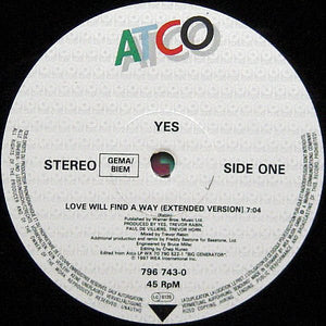 Yes : Love Will Find A Way (12")