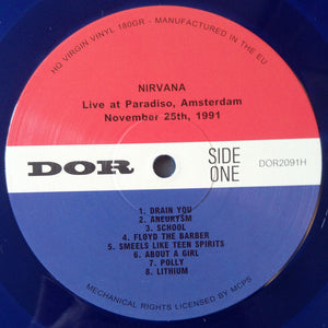 Nirvana : Live At Paradiso, Amsterdam - November 25th, 1991 (LP, Unofficial, 180)