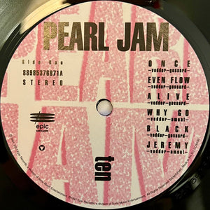 Pearl Jam : Ten (LP, Album, RE, RP)