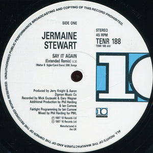 Jermaine Stewart : Say It Again (12")