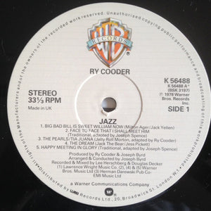 Ry Cooder : Jazz (LP, Album)