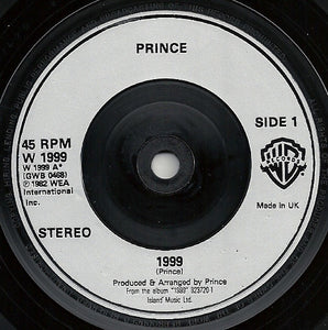Prince : 1999 / Little Red Corvette (7", Single, Sil)